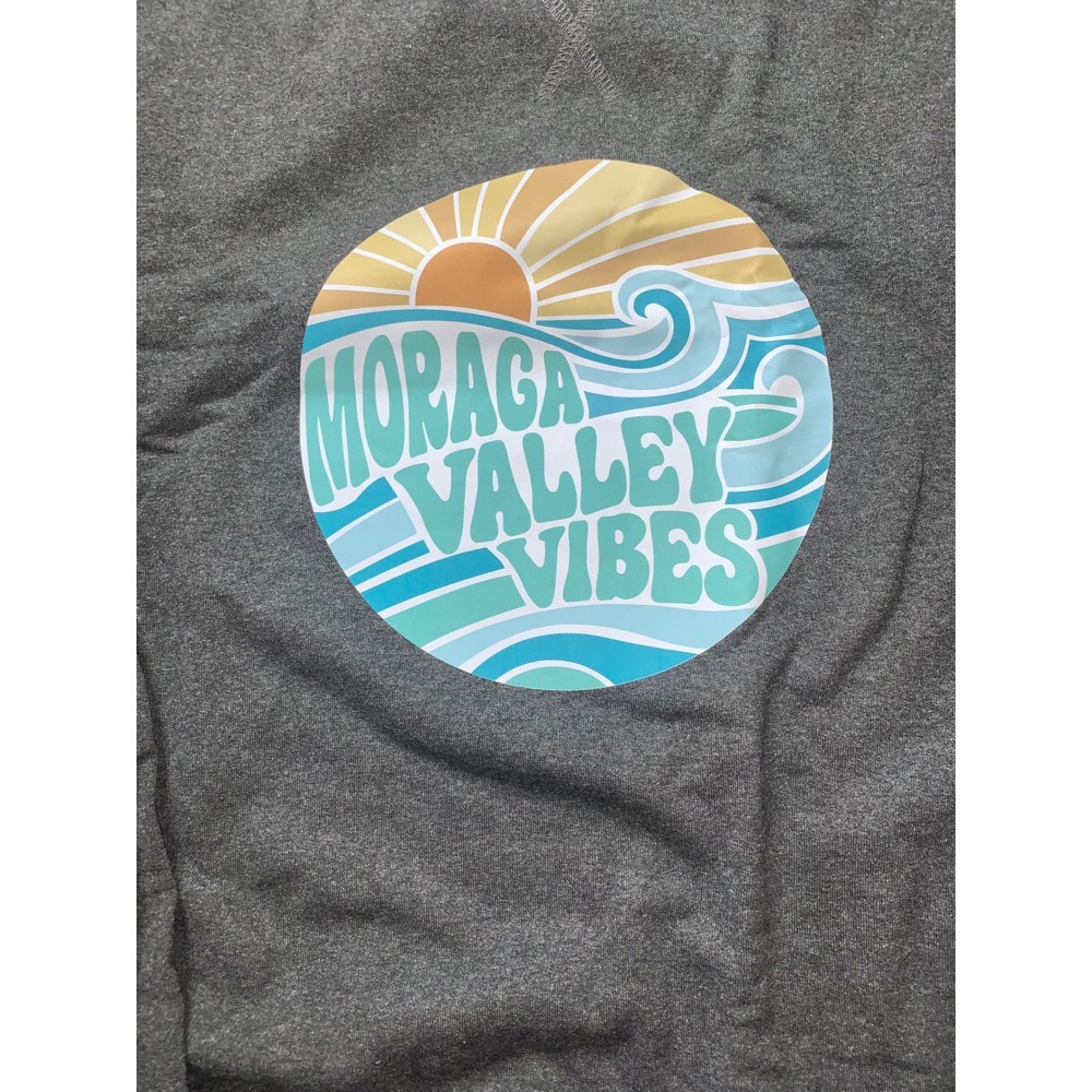 Augusta‎ Sportswear Moraga Valley Vibes Graphic Sweatshirt Charcoal XL